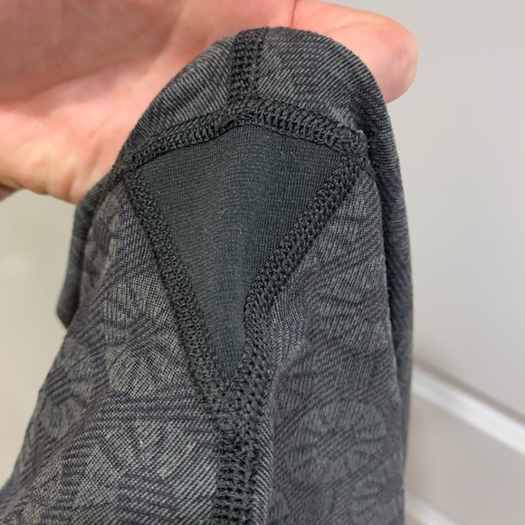 Lululemon Wunder Under crop II- Roll down- Circle Geo Slate. - Picture 7 of 7
